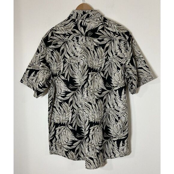 Chaps Shirt Men's Size XL Button Down Short Sleeve Tropical Palm Print - Picture 2 of 6
